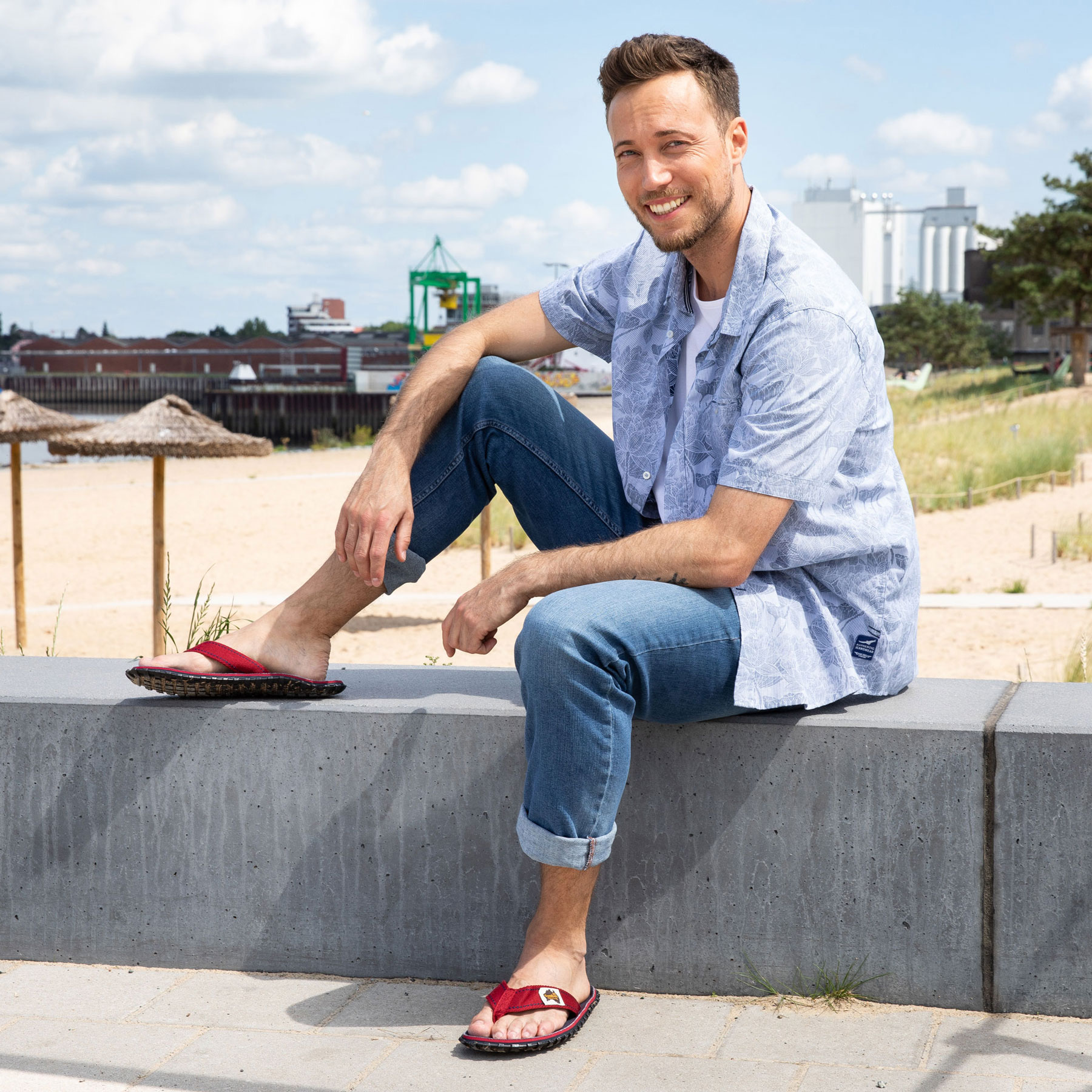 Navy Coast – Original Flip Flops