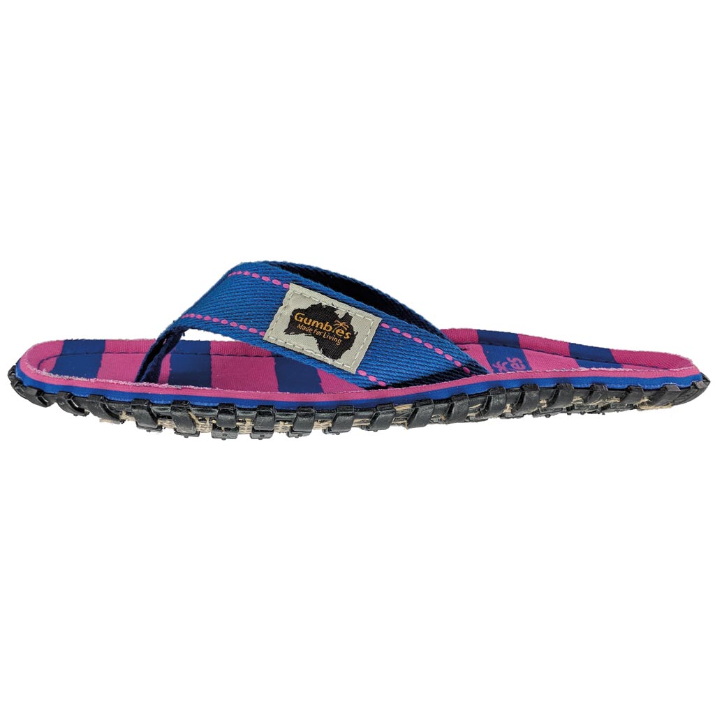 Pink & Blue Stripe – Original Flip Flops