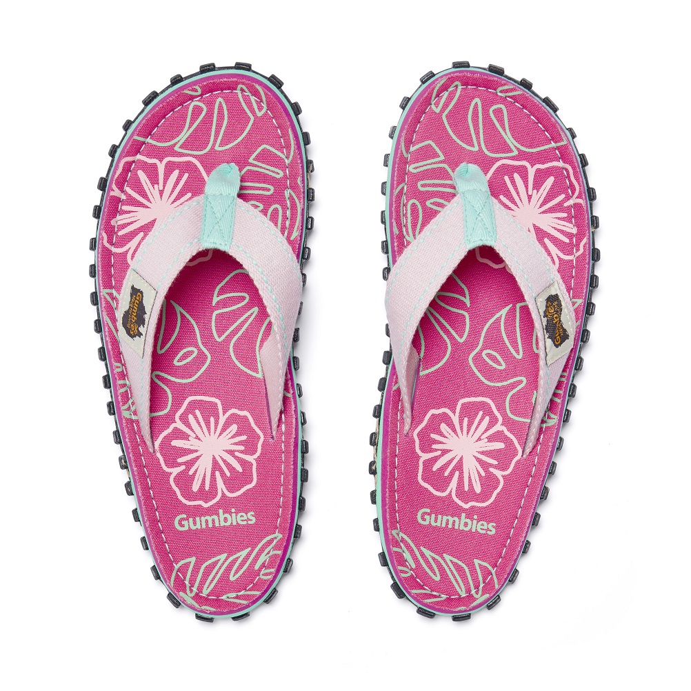 Blush Hibiscus – Kids Original Flip Flops