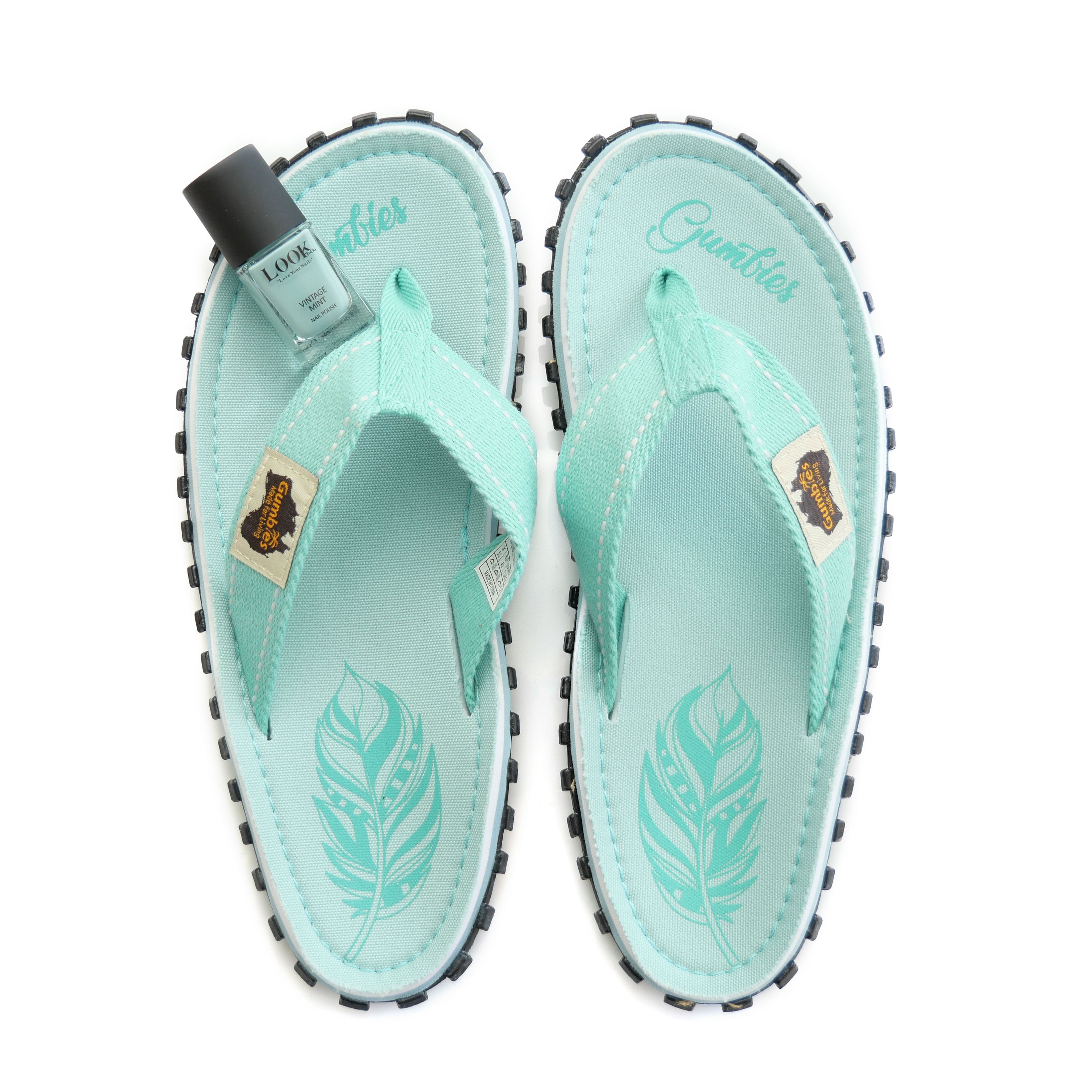 Set Original Flip Flops – Boho Mint mit dem Nagellack Vintage Mint