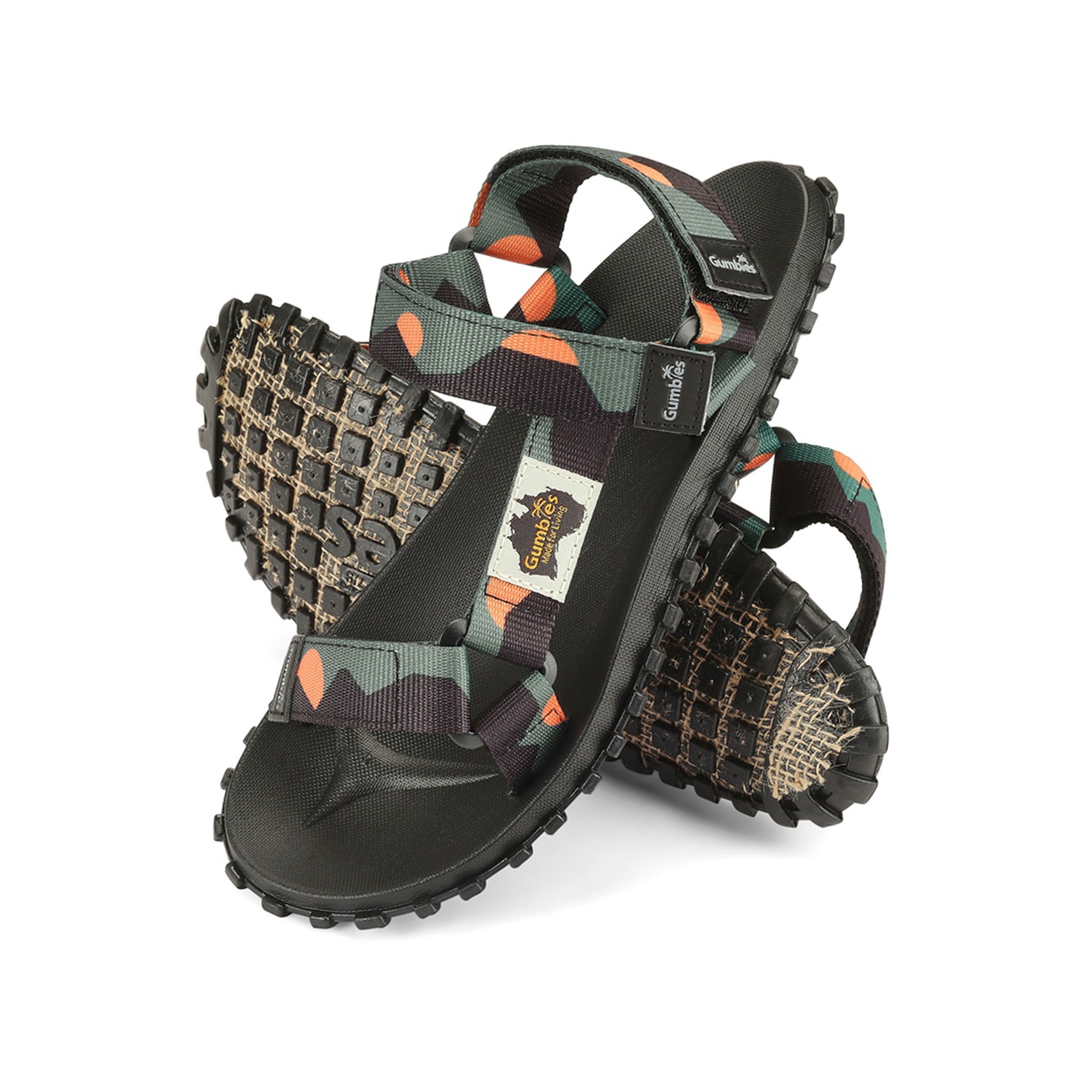 GUMBIES – Scrambler, Khaki/Orange