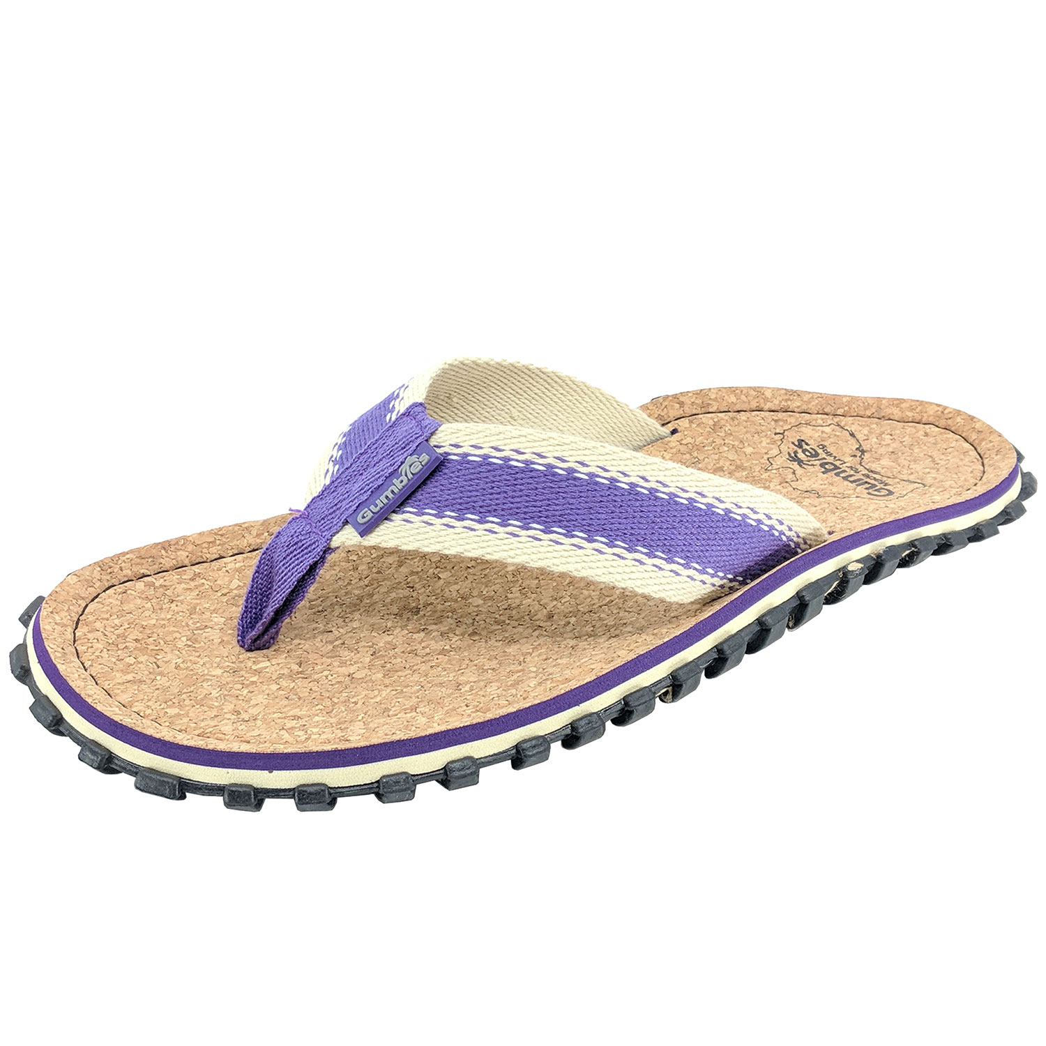 Set corker Flip Flops – Purple mit dem Nagellack Butterfly