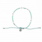 GUMBIES Zehentrenner Set – Blue Hibiscus mit dem Fußkettchen Cali Surf - Turquoise