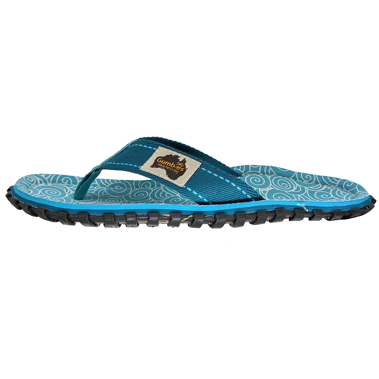 Turquoise Swirls  – Original Flip Flops
