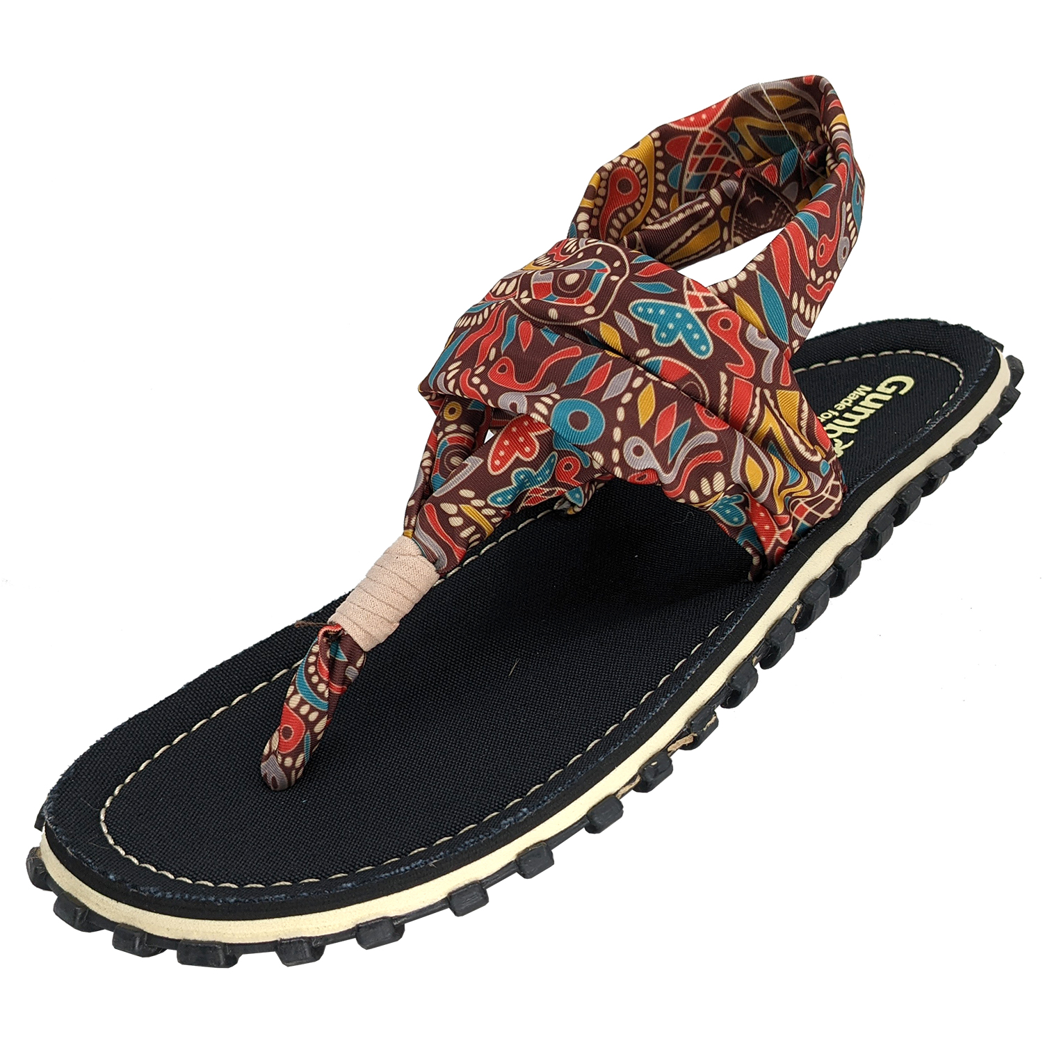 GUMBIES Zehentrenner Set – Slingbacks Aboriginal mit dem Nagellack Turmalin