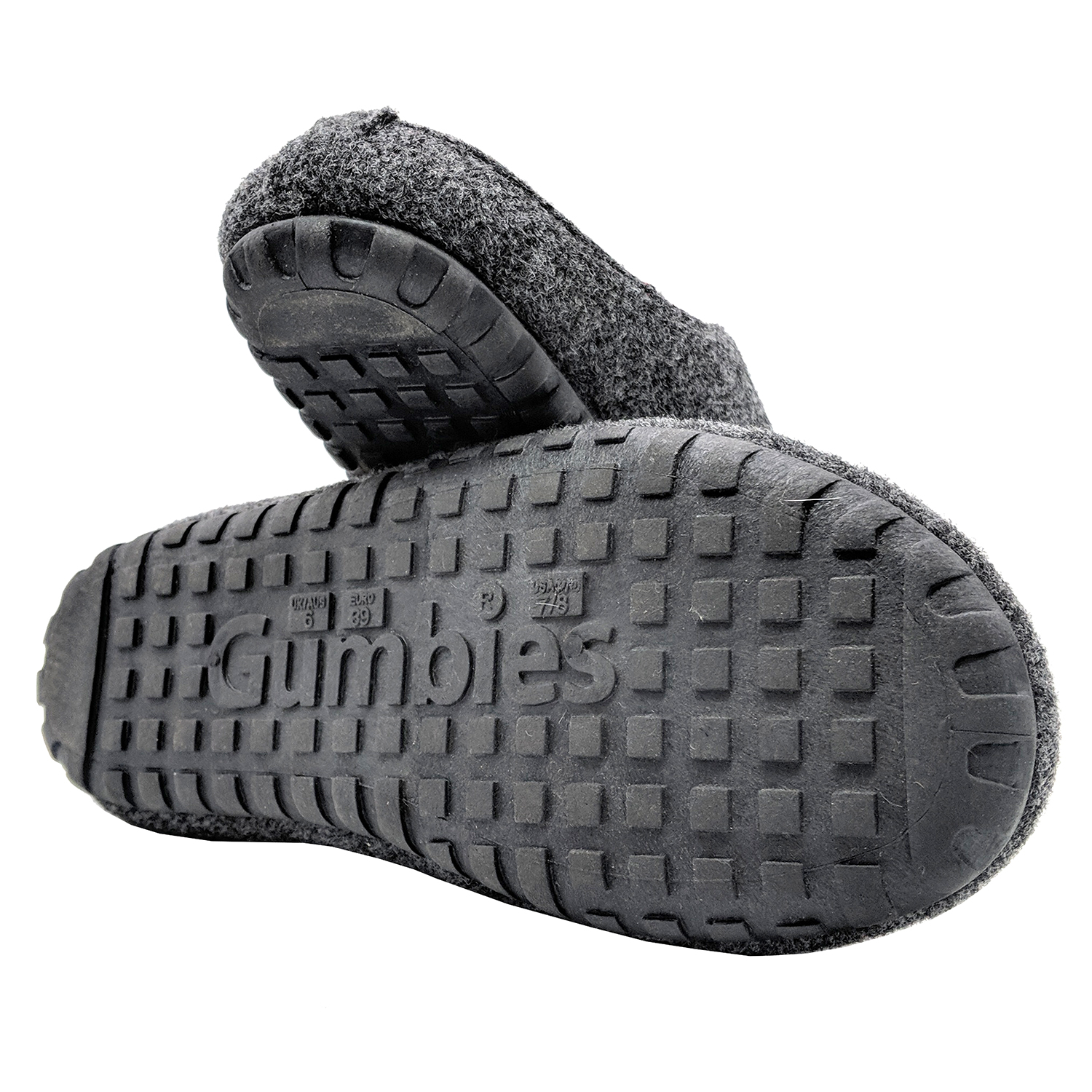 GUMBIES – Outback Slipper, CHARCOAL-RED 