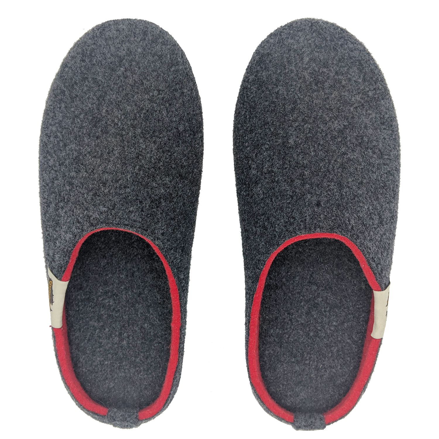 GUMBIES – Outback Slipper, CHARCOAL-RED 