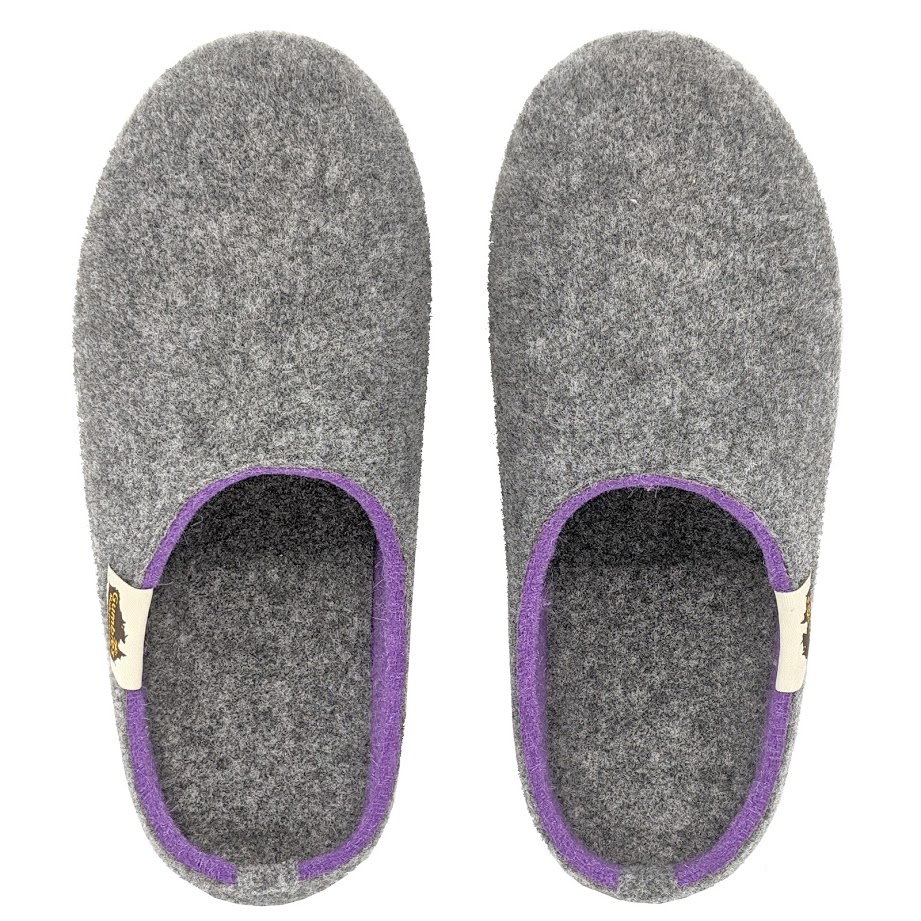 GUMBIES –  Outback Slipper, Grey Lila