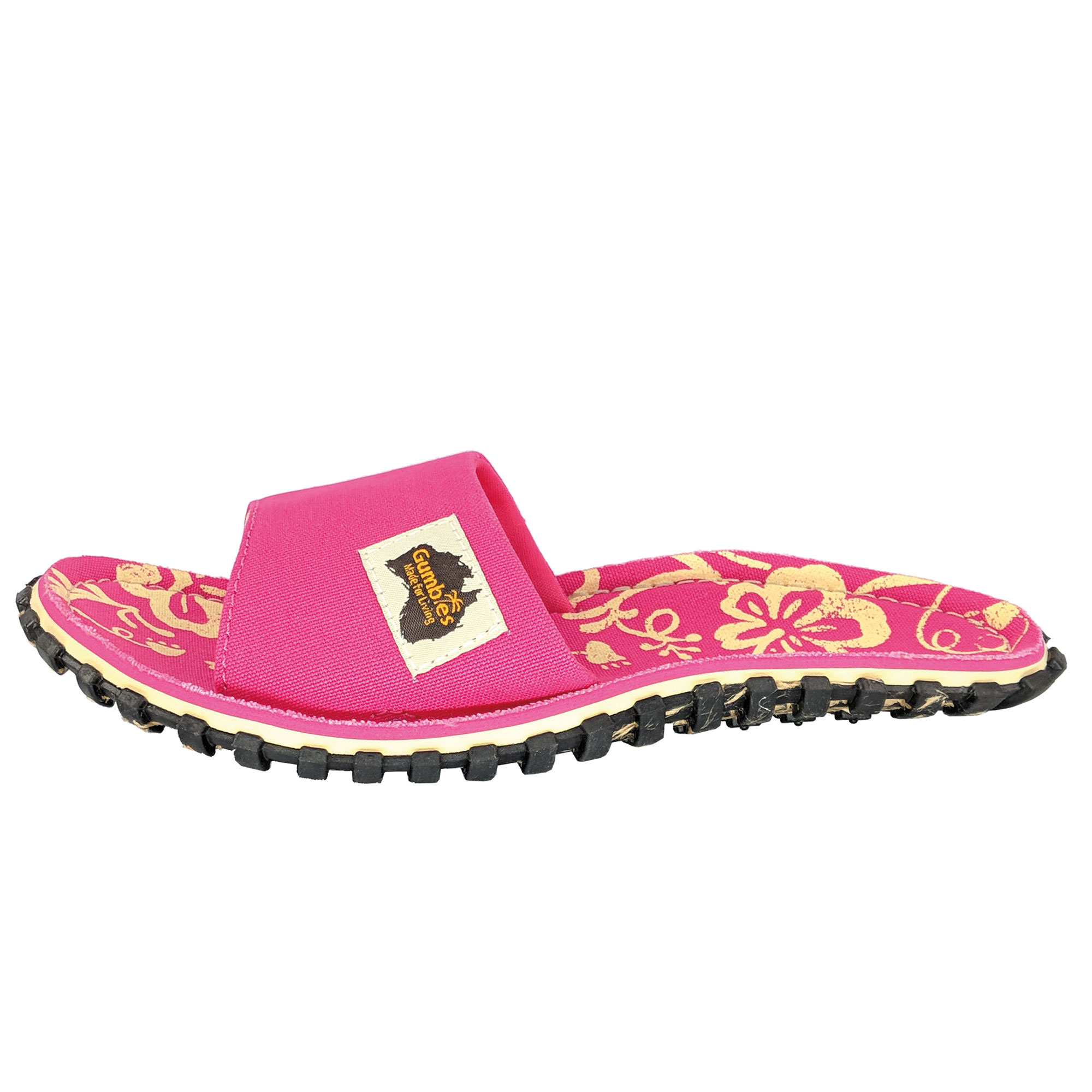 GUMBIES – Slides, PINK HIBISCUS 