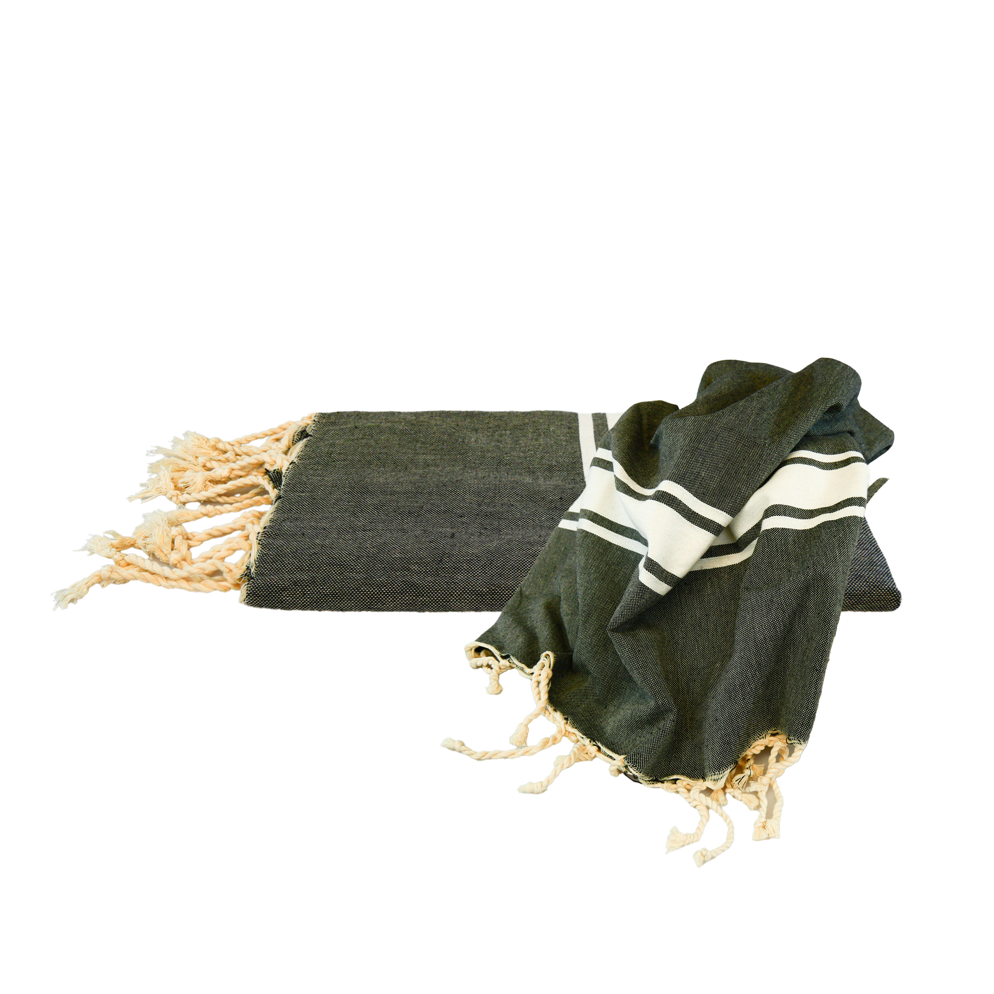Strandtuch Traditionell – Schwarz