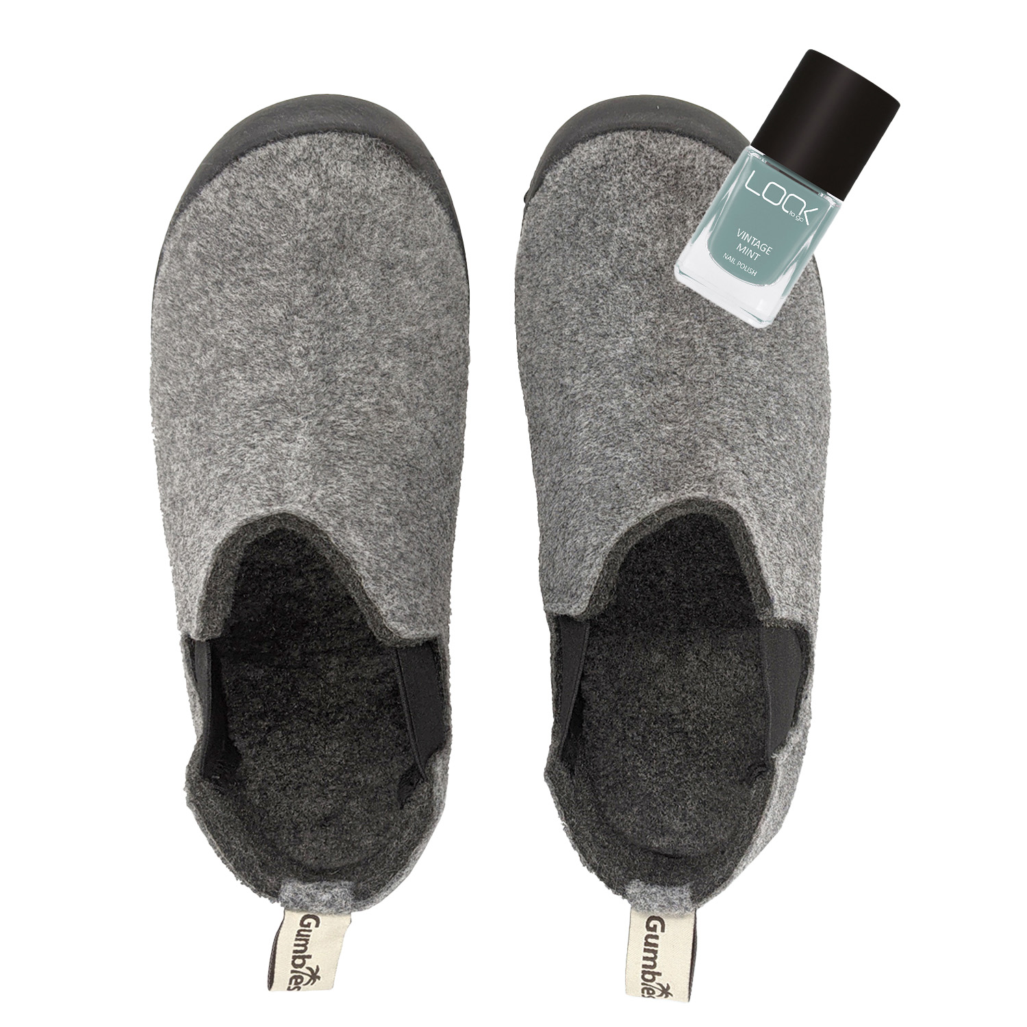 Set Brumby – Grey-Charcoal mit Nagellack Vintage Mint Set Brumby – Grey-Charcoal mit Nagellack Vintage Mint