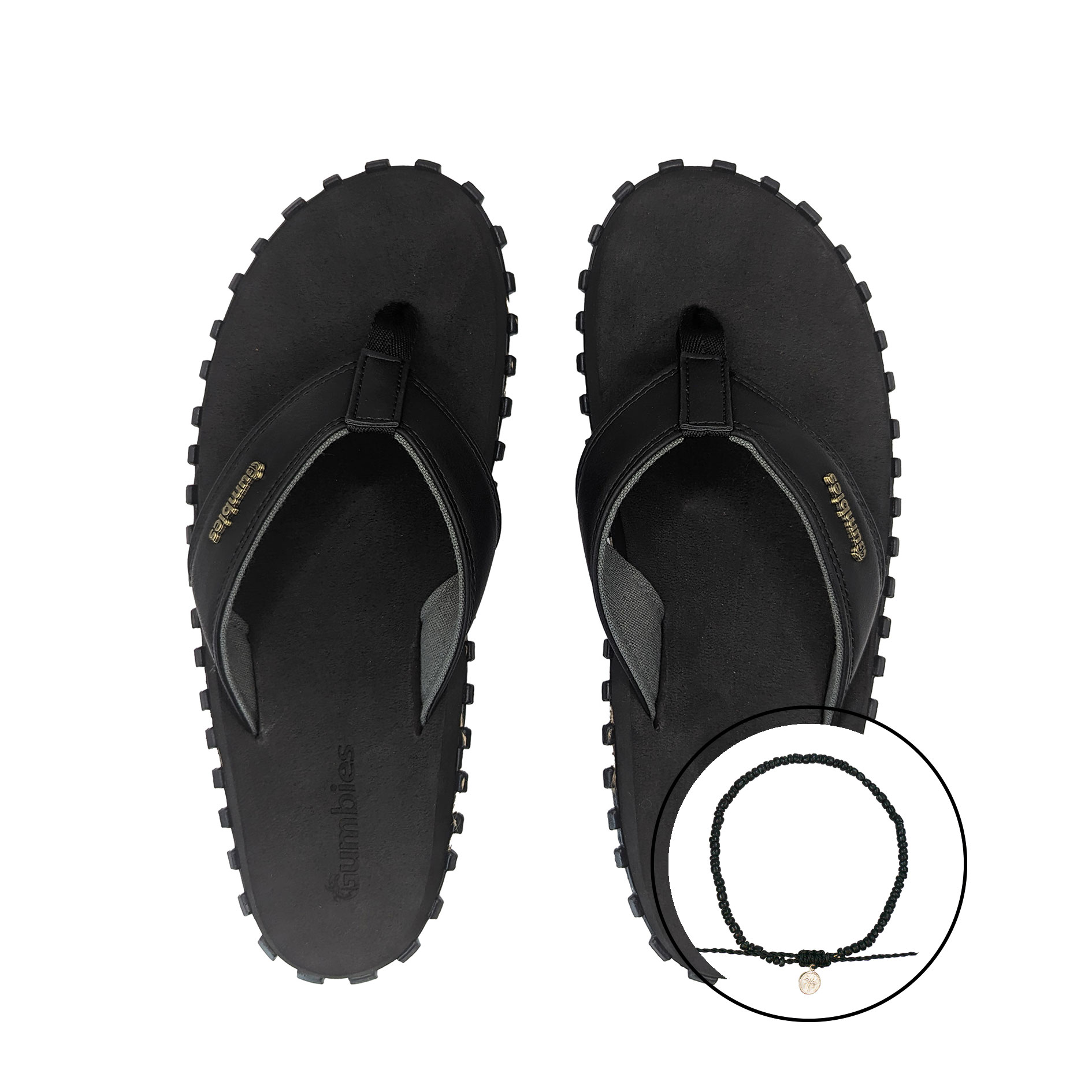 Set Vegovert – Black mit dem Fußkettchen Coconut Beach Black