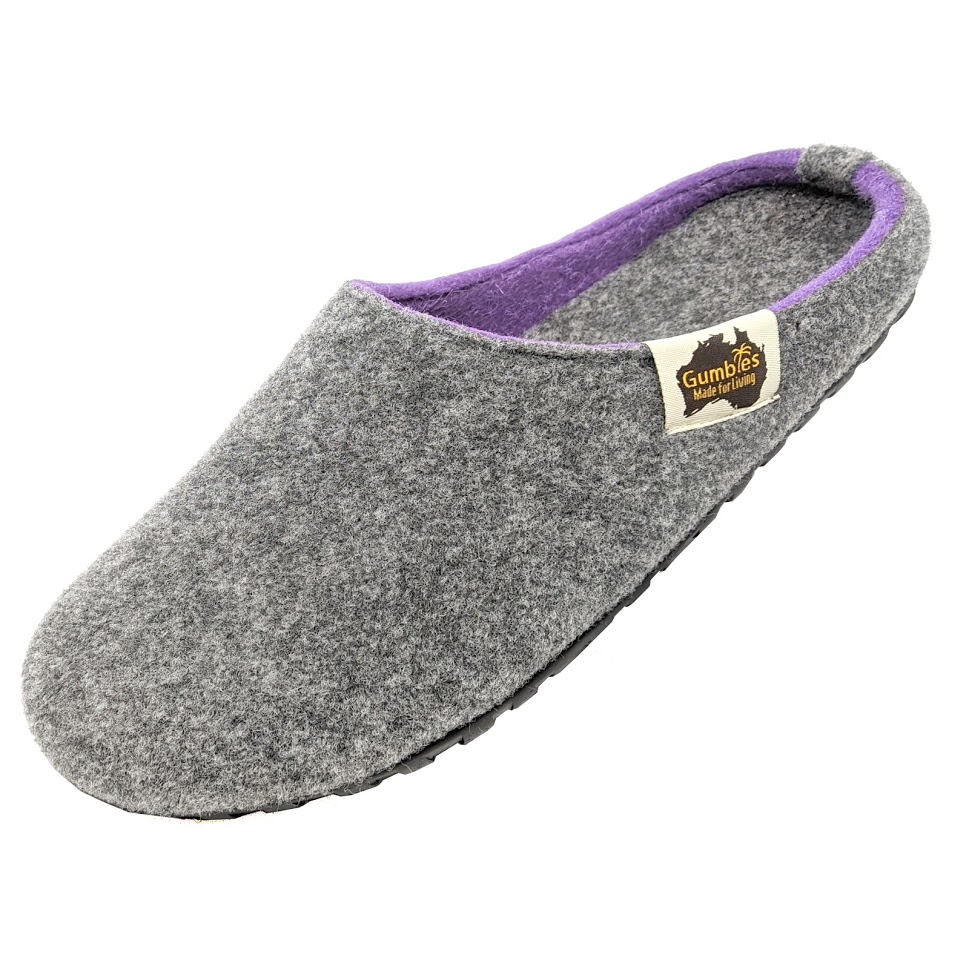 GUMBIES –  Outback Slipper, Grey Lila