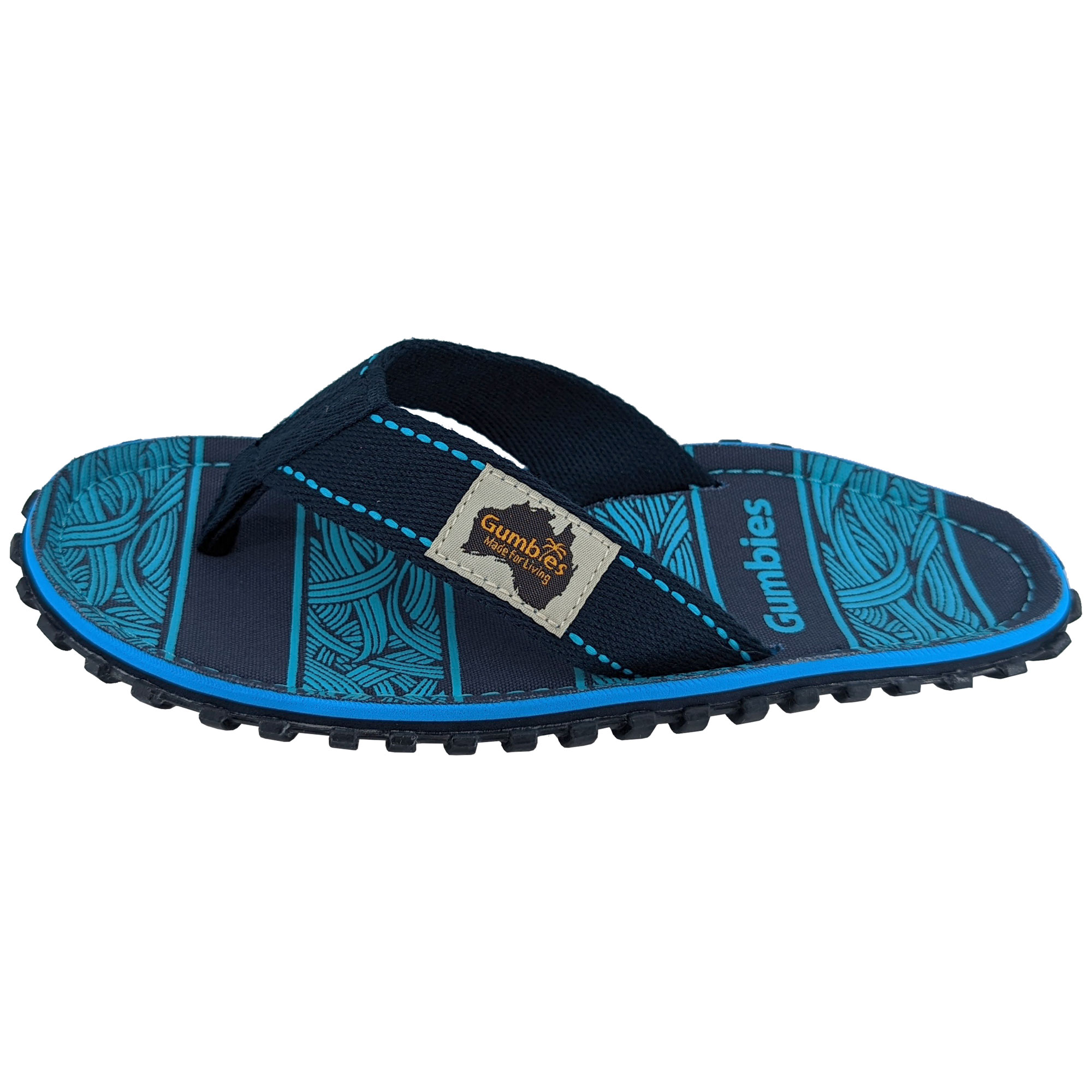 Navy Waves – Original Flip Flops