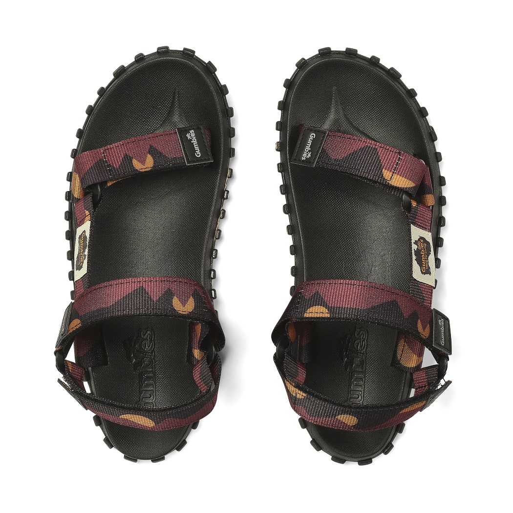 GUMBIES – Scrambler, Burgundy/Orange