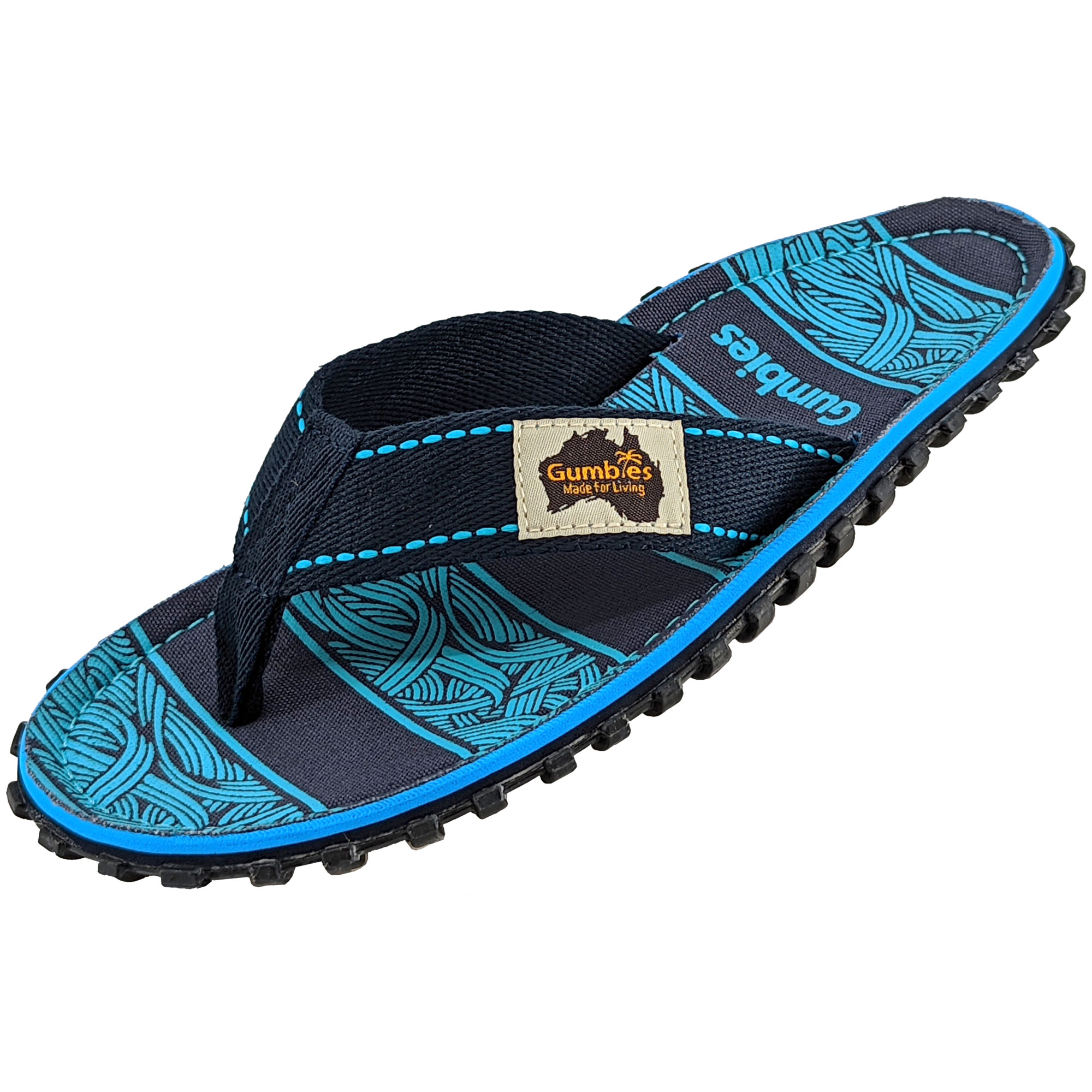 Navy Waves – Original Flip Flops