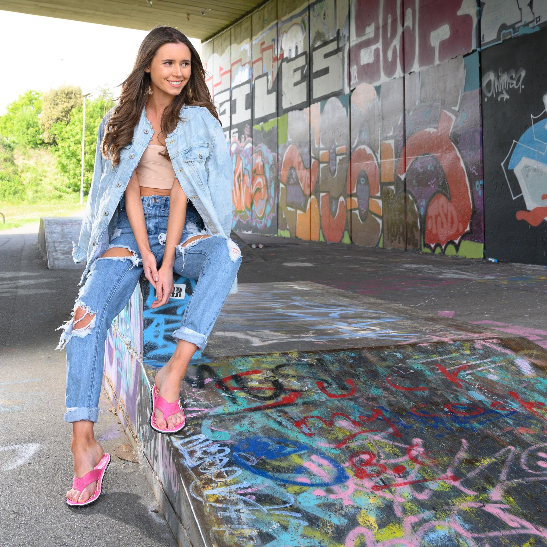 Pink Hibiscus – Original Flip Flops Pink Hibiscus – Original Flip Flops