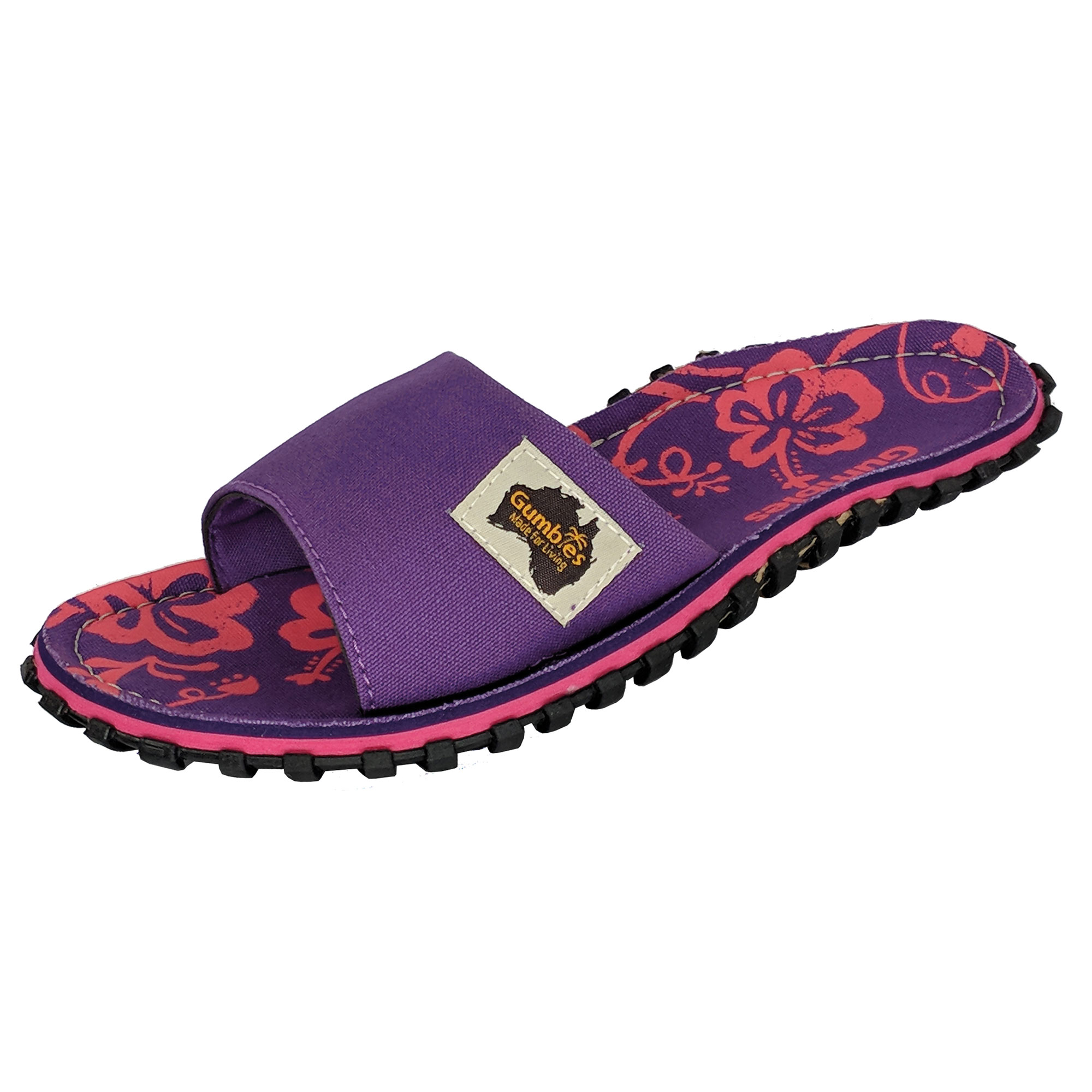 GUMBIES – Slides, Purple Hibiscus 