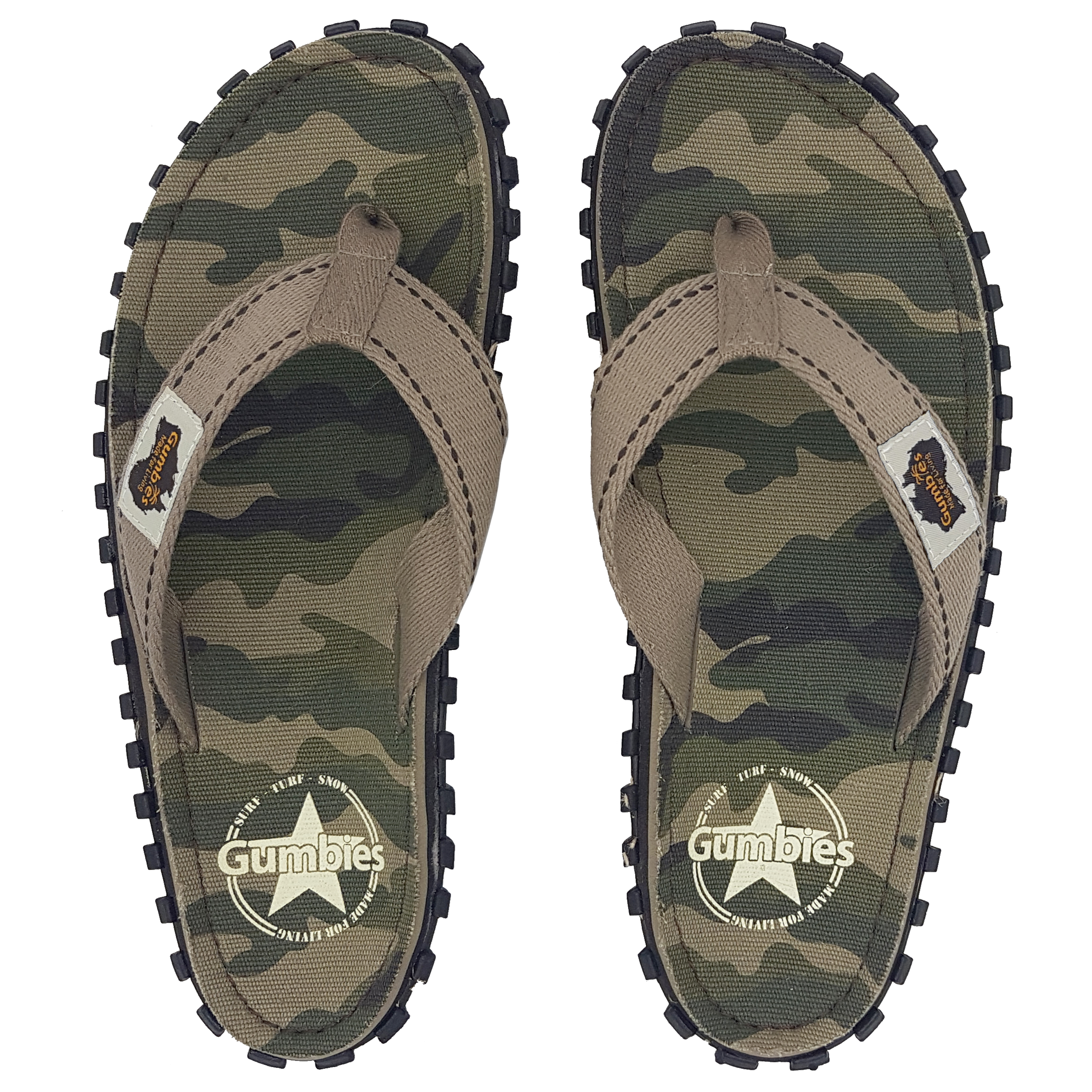 GUMBIES Zehentrenner – CAMOUFLAGE