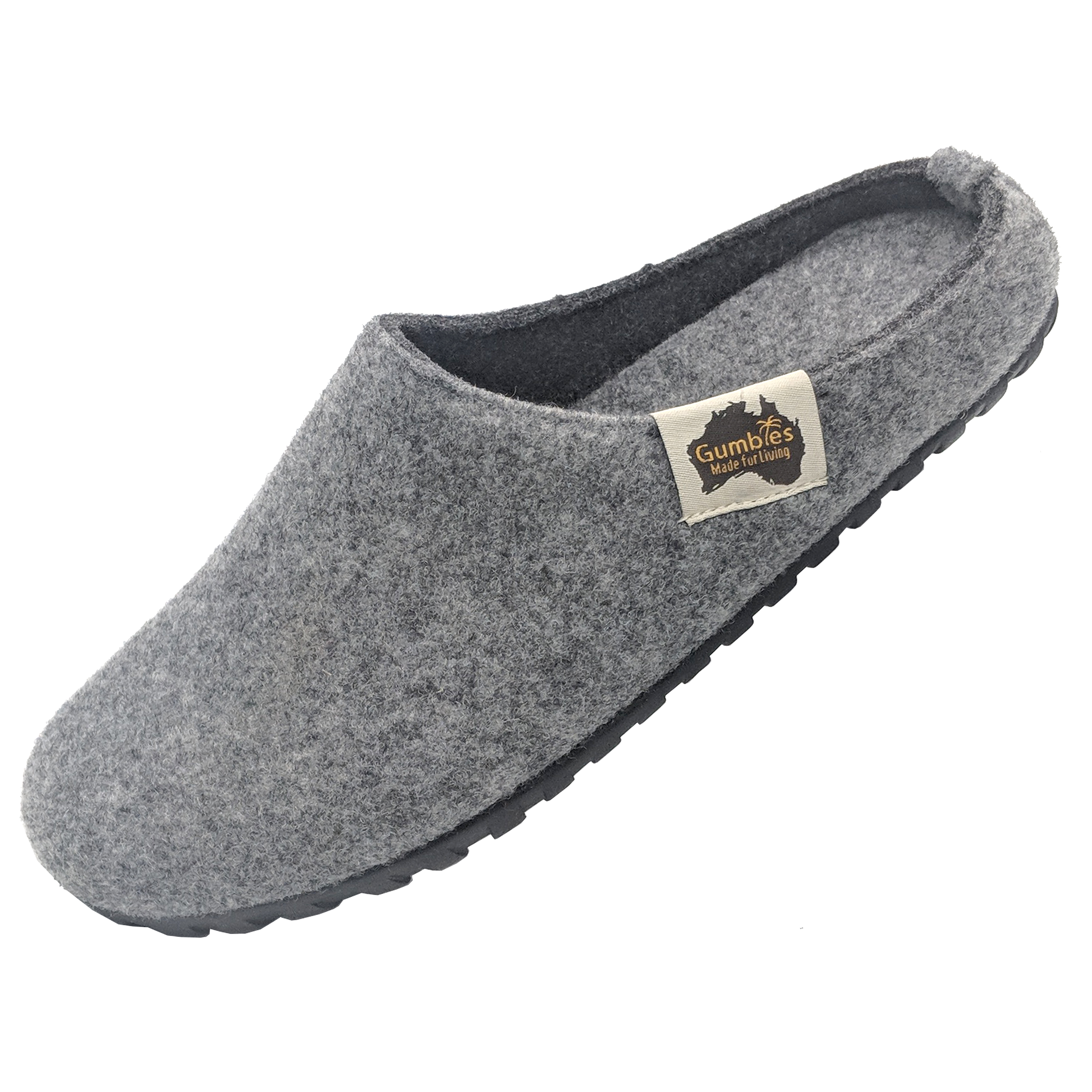 GUMBIES Set – Slipper, GREY-CHARCOAL mit Nagellack Pale Grey