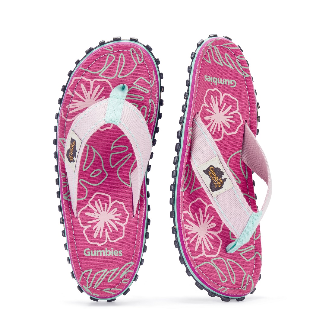 Blush Hibiscus – Kids Original Flip Flops