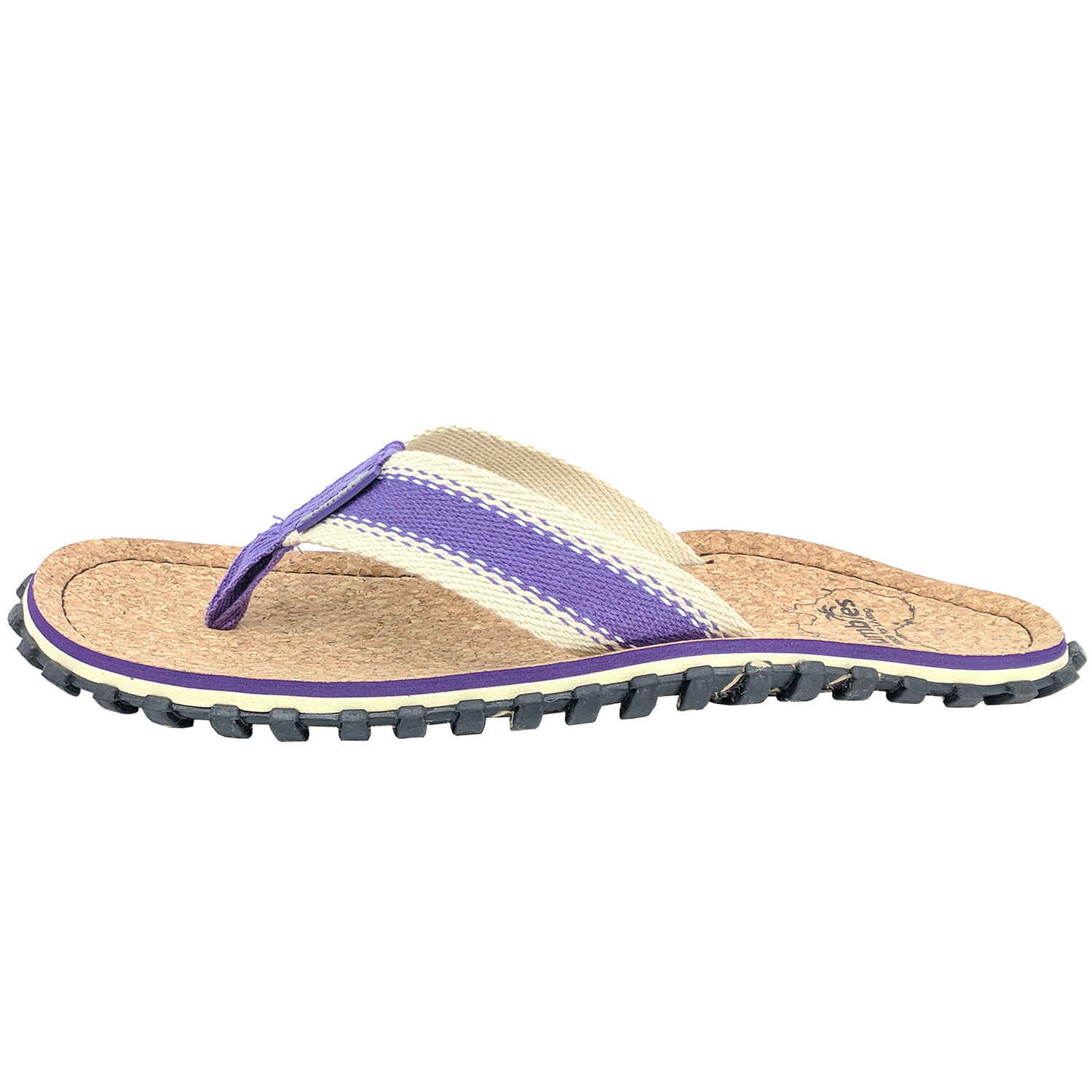 Set corker Flip Flops – Purple mit dem Nagellack Butterfly