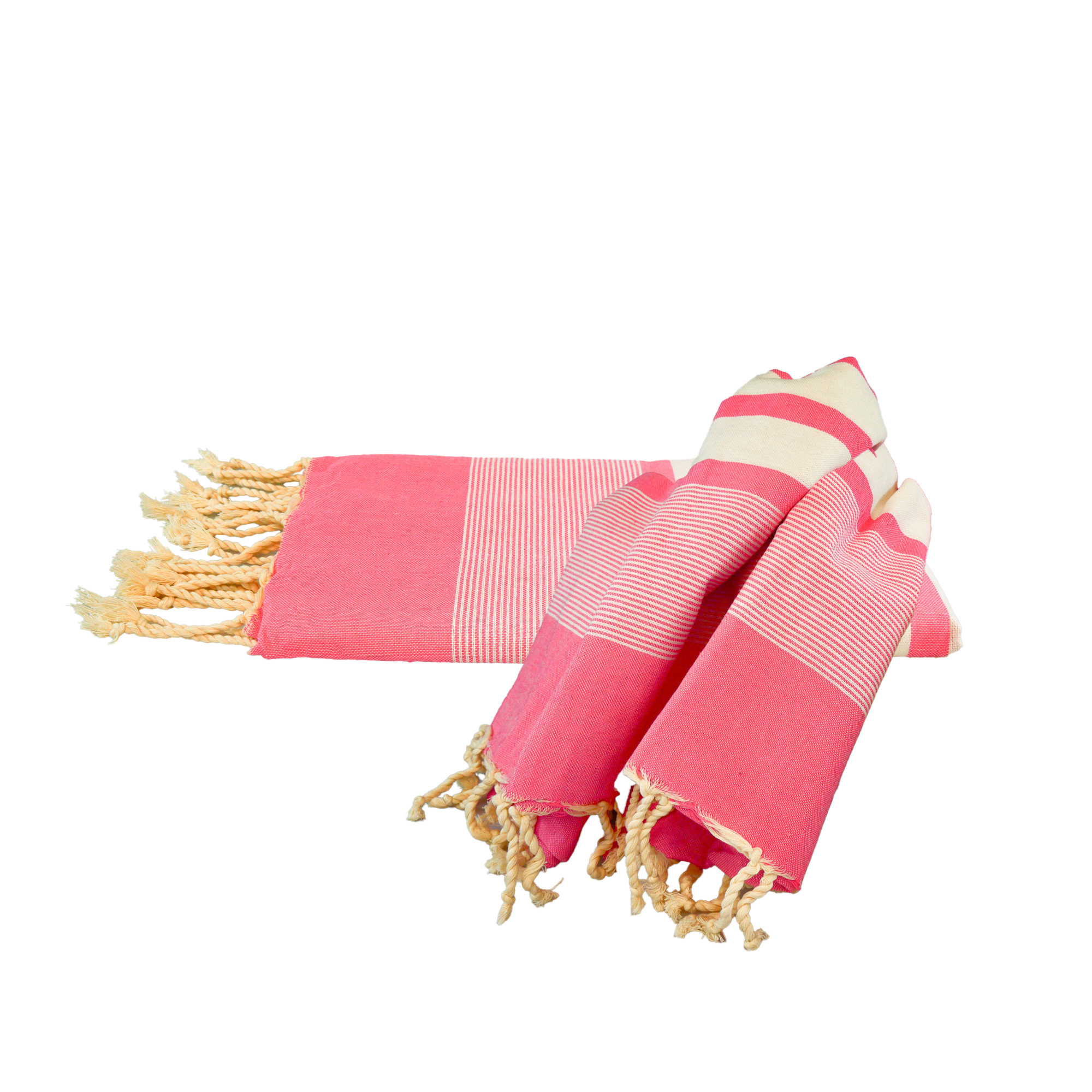 Strandtuch Stripes – Rosa