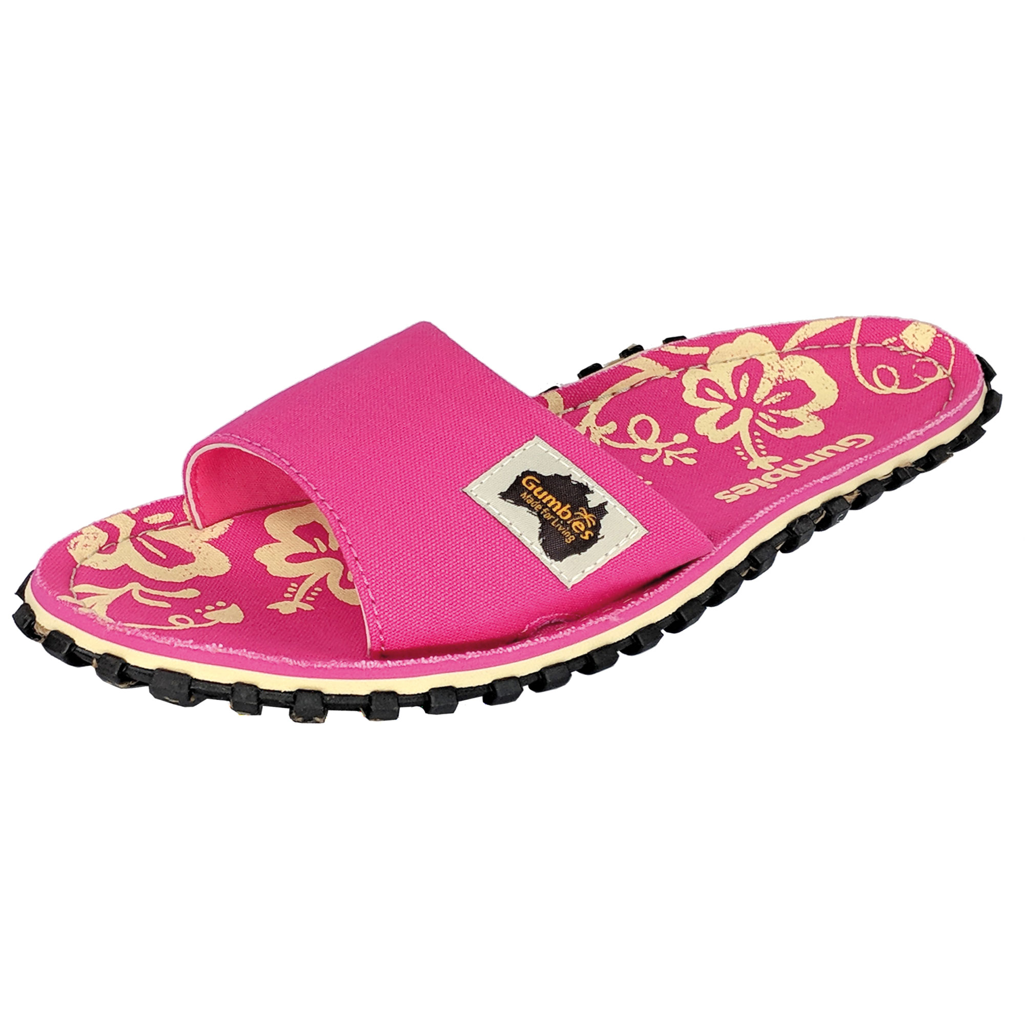 GUMBIES – Slides, Pink Hibiscus 