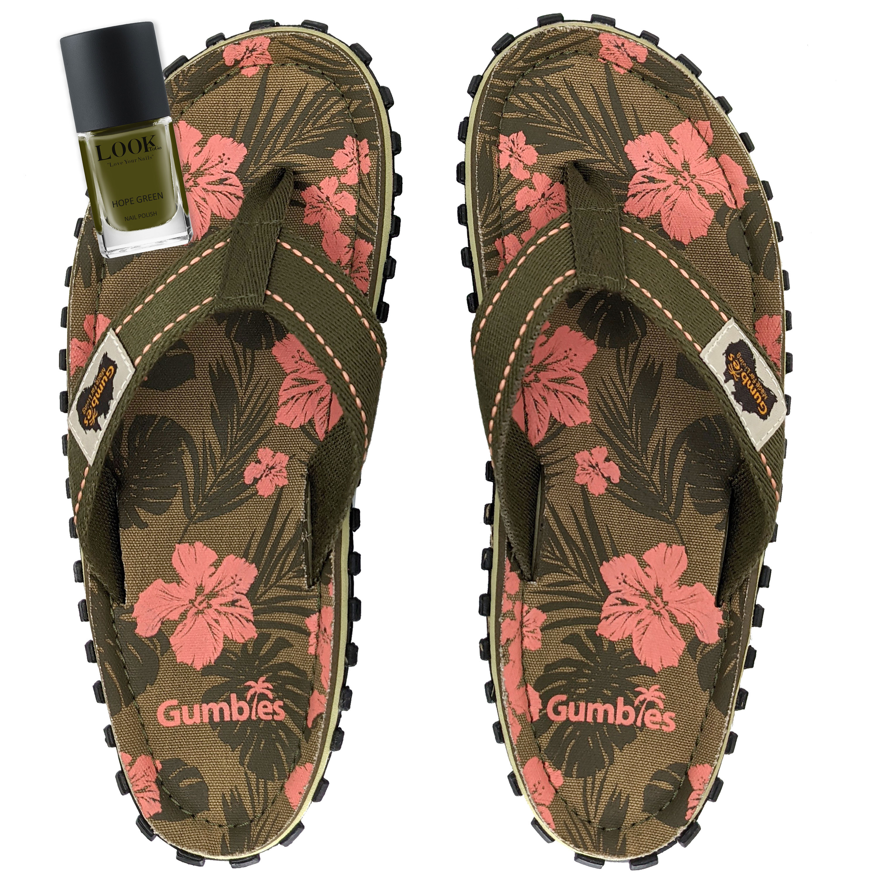 Set Original Flip Flops – Jungle mit dem Nagellack Hope Green Set Original Flip Flops – Jungle mit dem Nagellack Hope Green