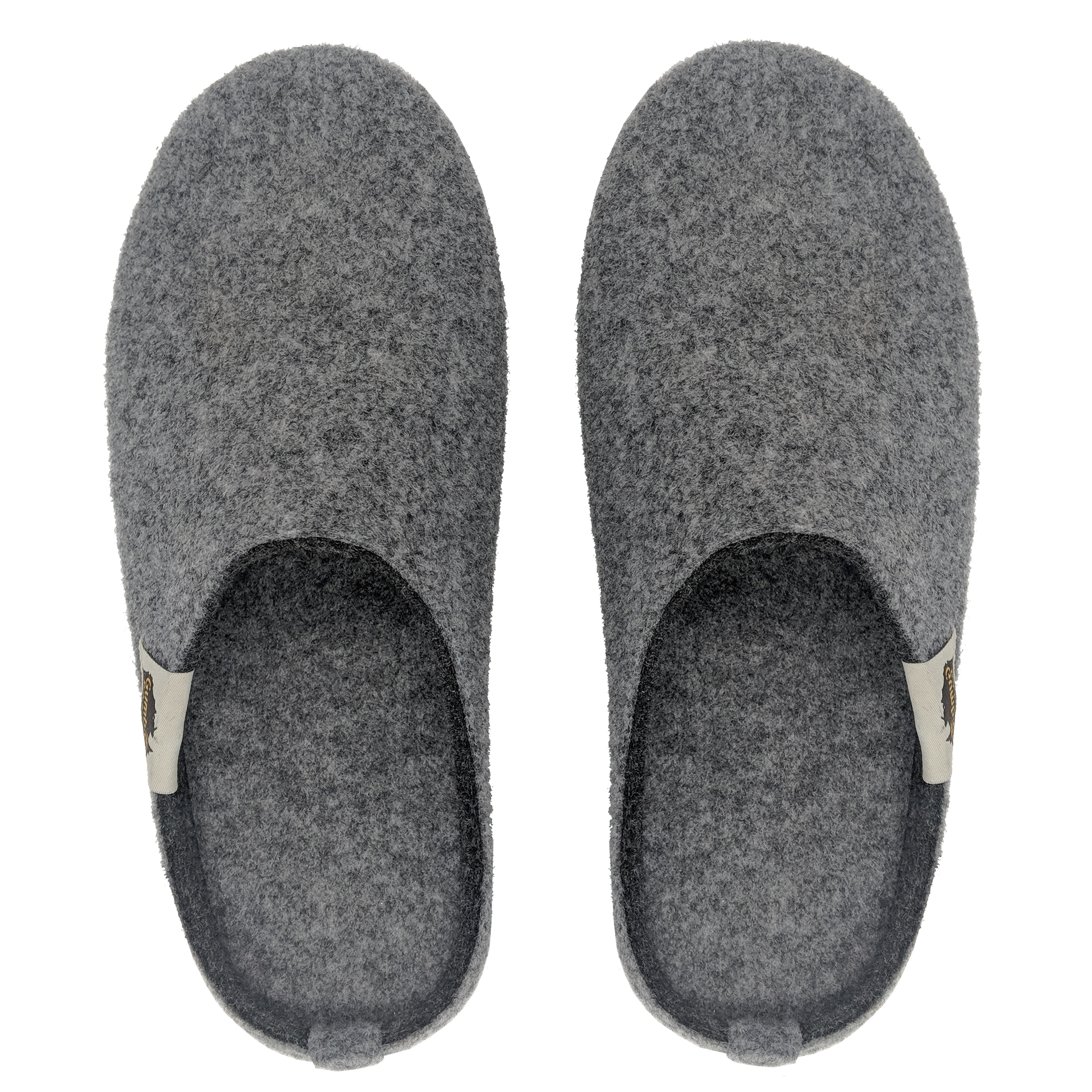 GUMBIES Set – Slipper, GREY-CHARCOAL mit Nagellack Pale Grey