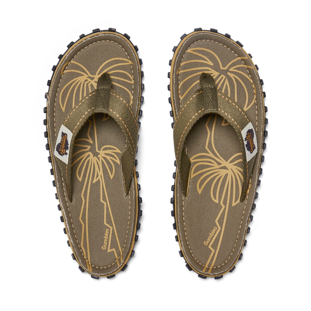 Palm Leaf Khaki – Original Flip Flops