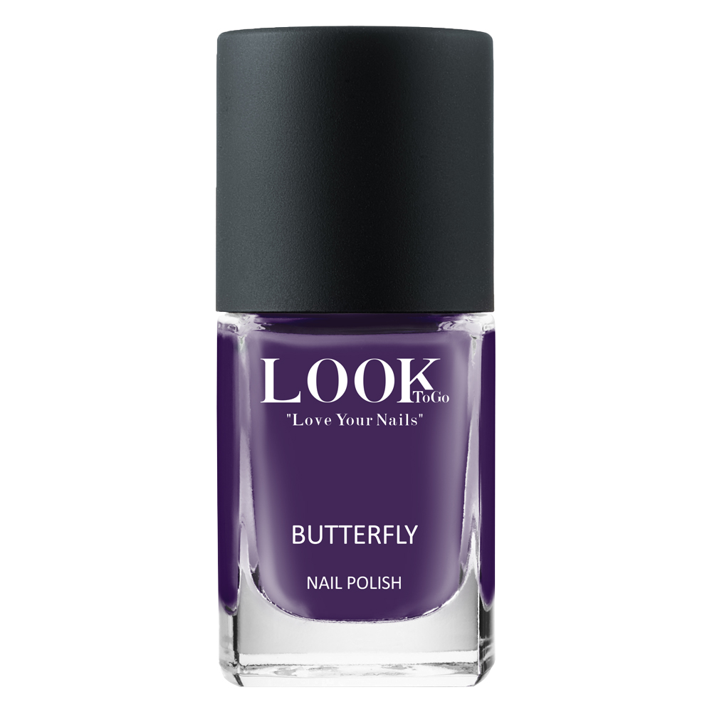 Set corker Flip Flops – Purple mit dem Nagellack Butterfly