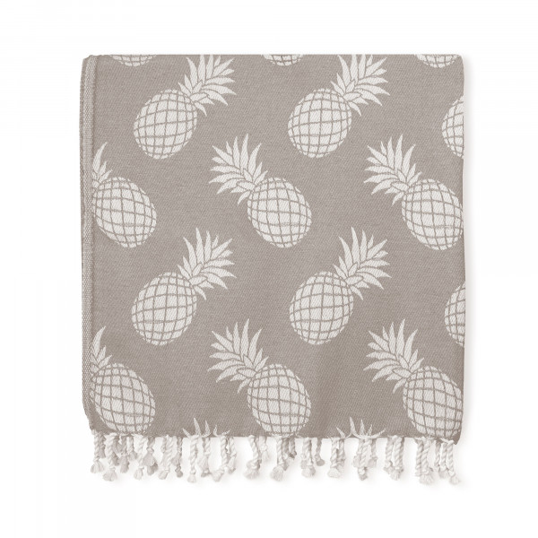Strandtuch Ananas - Taupe